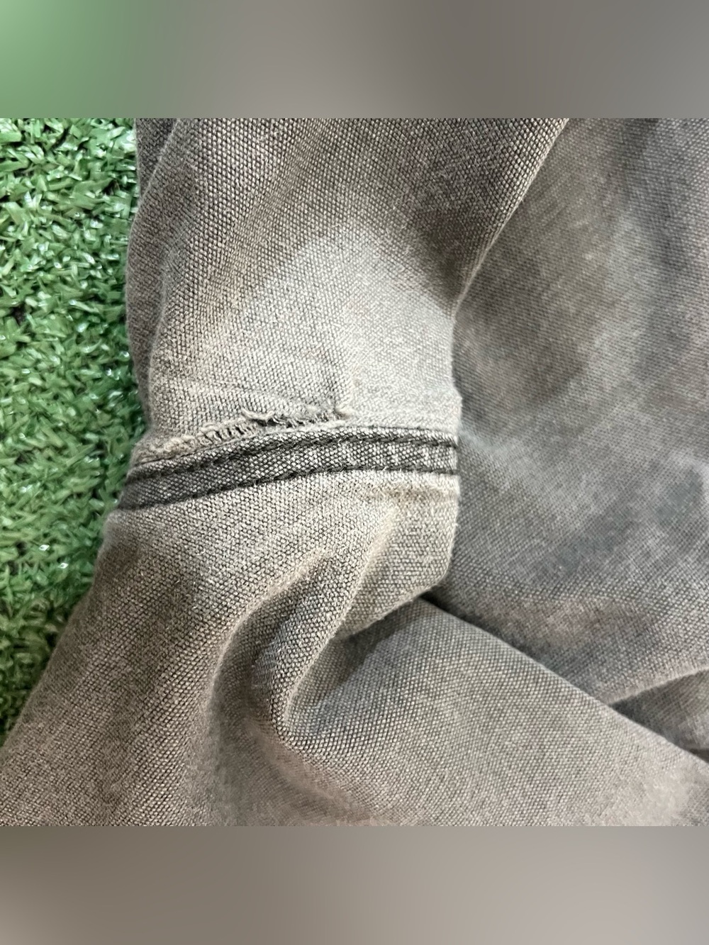 Carhartt Pants Mens 38x34 Gray Relaxed Fit Canvas Workwear Carpenter Utility - Picture 11 of 11